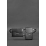 Набор женских черных кожаных сумок Mini поясная/кроссбоди Blanknote BN-BAG-38-g фото
