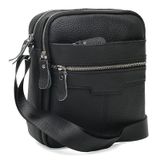 Мужская кожаная сумка Borsa Leather K18016a-black фото