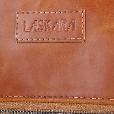 Жіноча повсякденно-дорожня сумка з якісного шкірозамінника LASKARA (Ласкарєв) LK10201-cognac Помаранчевий