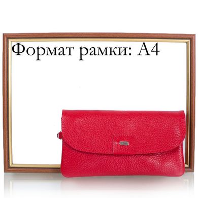 Клатч-кошелек женский кожаный DESISAN (ДЕСИСАН) SHI213-4-1FL Красный