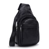 Мужской кожаный рюкзак Keizer K1081bl-black фото