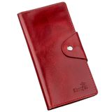 Бумажник женский вертикальный на двух кнопках SHVIGEL 16176 Красный фото