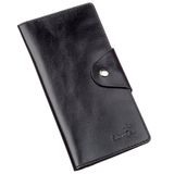 Бумажник мужской вертикальный из кожи алькор на кнопках SHVIGEL 16177 Черный фото