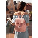 Натуральная кожаный рюкзак Олсен барби - розовый Blanknote BN-BAG-13-barbi фото