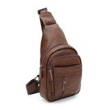 Мужской кожаный рюкзак через плечо Keizer K1223abr-brown фото