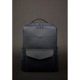 Натуральная кожаный городской рюкзак на молнии Cooper, мистик - синий Blanknote BN-BAG-19-mystic фото