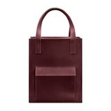 Натуральна шкіряна жіноча сумка шоппер Бетсі з кишенею бордова Blanknote BN-BAG-10-1-vin-kr фото