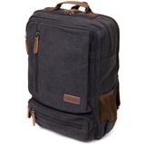 Рюкзак текстильний дорожній унісекс на два відділення Vintage 20611 Чорний фото