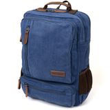 Рюкзак текстильный дорожный унисекс на два отделения Vintage 20613 Синий фото