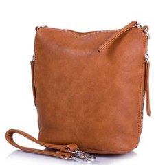 Жіноча сумка-планшет з якісного шкірозамінника AMELIE GALANTI (АМЕЛИ Галант) A610-brown Помаранчевий