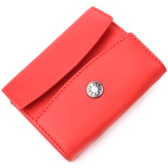 Оригінальний жіночий гаманець з натуральної шкіри KARYA 21340 Червоний