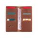 Гаманець з матовою натуральної шкіри темно рижого кольору на 14 карт, колекція "Mehendi Classic"