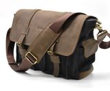 Мужская сумка через плечо парусина+кожа RG-6690-4lx бренда Tarwa Коричневый фото