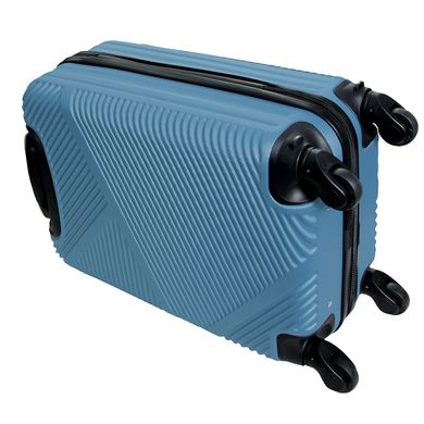 Пластикова валіза для ручної поклажі Miami Beach 18" Vip Collection блакитна Miami.18.Blue