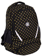Рюкзак молодіжний Paso 18L чорний із зірками