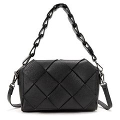 Стильна плетена шкіряна сумка Firenze Italy F-IT-8707-7A Чорний