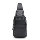 Мужской кожаный рюкзак через плечо Keizer K16602bl-black фото