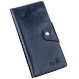 Бумажник унисекс вертикальный из кожи алькор на кнопках SHVIGEL 16174 Синий фото