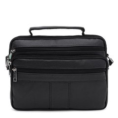 Мужская кожаная сумка Borsa Leather K1090bl-black