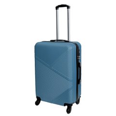 Пластикова валіза середнього розміру Miami Beach 22" Vip Collection блакитна Miami.22.Blue