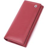 Горизонтальный женский кошелек из натуральной кожи ST Leather 22516 Бордовый фото