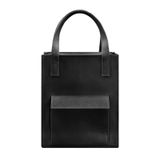 Натуральна шкіряна жіноча сумка шоппер Бетсі з кишенею чорна Blanknote BN-BAG-10-1-g-kr фото