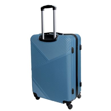 Велика пластикова дорожня валіза Miami Beach 26" Vip Collection блакитна Miami.26.Blue