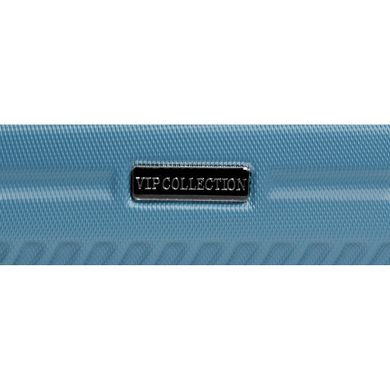 Велика пластикова дорожня валіза Miami Beach 26" Vip Collection блакитна Miami.26.Blue