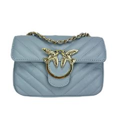 Жіноча сумочка на ланцюжку Firenze Italy F-IT-056LBL-G Блакитний