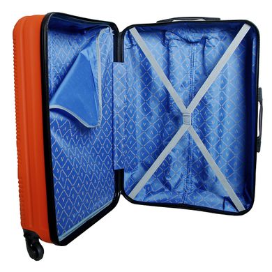 Большой пластиковый дорожный чемодан Miami Beach 26" Vip Collection оранжевая Miami.26.Orange