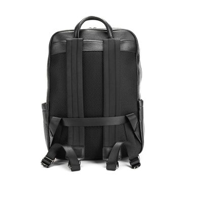 Шкіряний чорний рюкзак Tiding Bag A25F-8528-3A Чорний