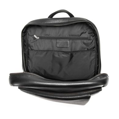 Шкіряний чорний рюкзак Tiding Bag A25F-8528-3A Чорний