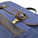Портфель мужской из ткани канваc с кожаными вставками RK-7880-4lx TARWA Синий