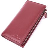 Современный кошелек-клатч для стильных женщин из натуральной кожи ST Leather 22534 Бордовый фото