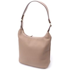 Женская сумка на плечо из натуральной кожи Vintage 22629 Бежевая