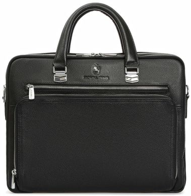 Ділова чоловіча шкіряна сумка Royal Bag RB-021A Чорний