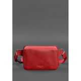 Шкіряна жіноча  поясна  сумка Dropbag Mini червона Blanknote BN-BAG-6-red фото