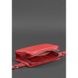 Шкіряна жіноча  поясна  сумка Dropbag Mini червона Blanknote BN-BAG-6-red