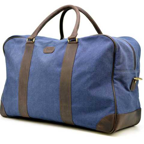 Мужская сумка из ткани и натуральной кожи Tarwa RC-3960-4lx
