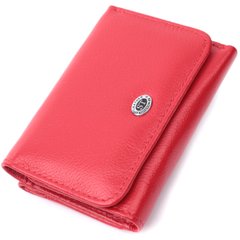 Женский кошелек горизонтального формату из натуральной кожи ST Leather 22721 Красный
