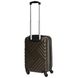 Пластикова валіза для ручної поклажі Chicago 18" Vip Collection коричнева CGO.18.Brown