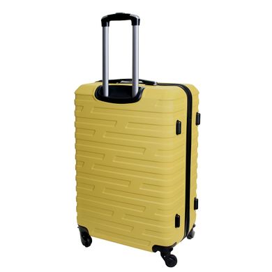 Большой пластиковый дорожный чемодан Costa Brava 26" Vip Collection желтая Costa.26.Yellow