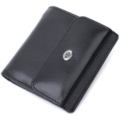 Оригінальне жіноче портмоне з натуральної шкіри ST Leather 22724 Чорний