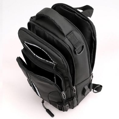 Мужская текстильная сумка слинг Confident AT06-T-1100-13A Черный